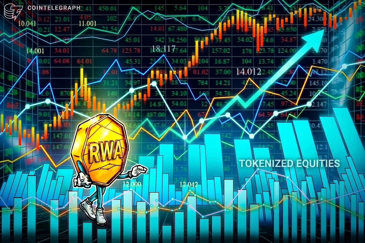 Объём токенизированных акций взлетел на 415% за месяц