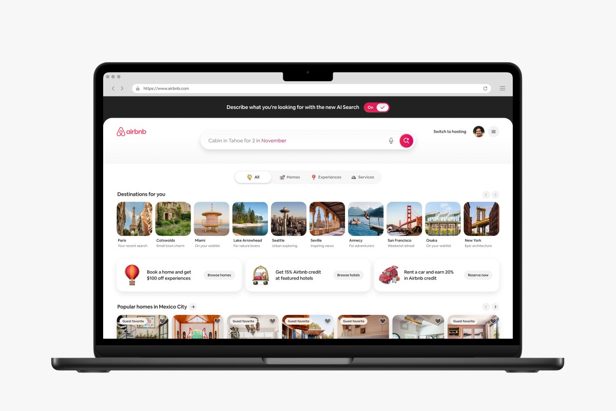 Airbnb встраивает AI-поиск и социальные функции в приложение