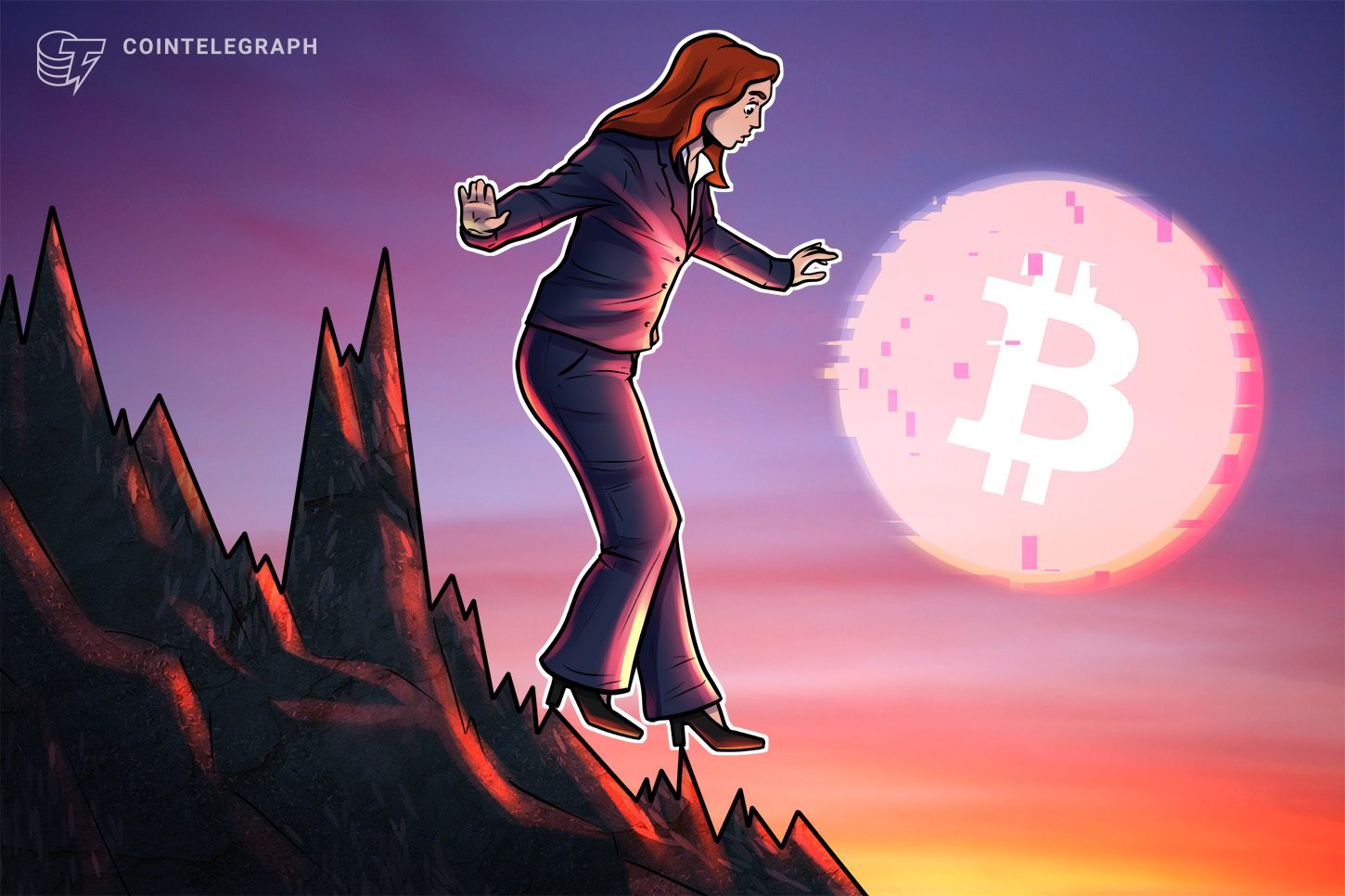 Биткойн стабилизируется после падения, акции давят боязнь ИИ