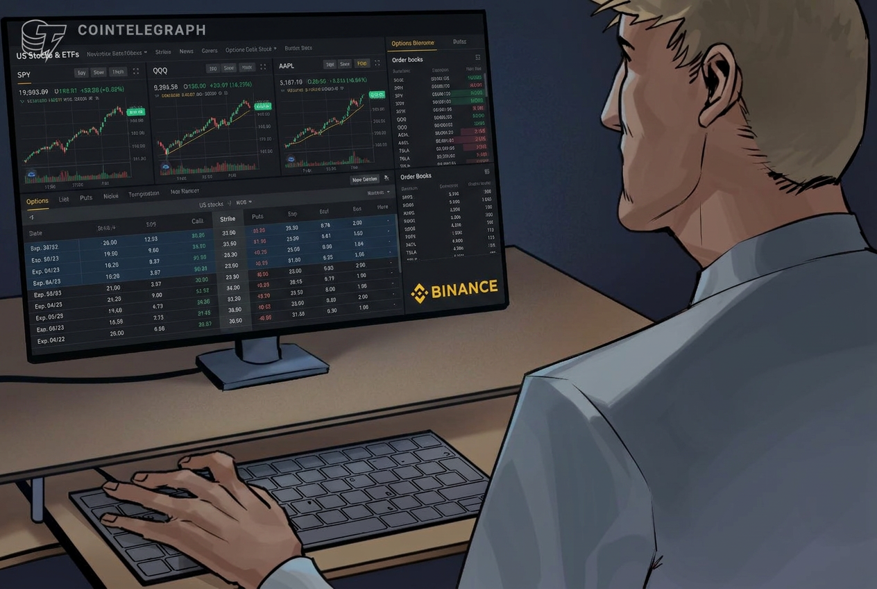 Binance добавил опционы на 1000 US акций и ETF для нерезидентов