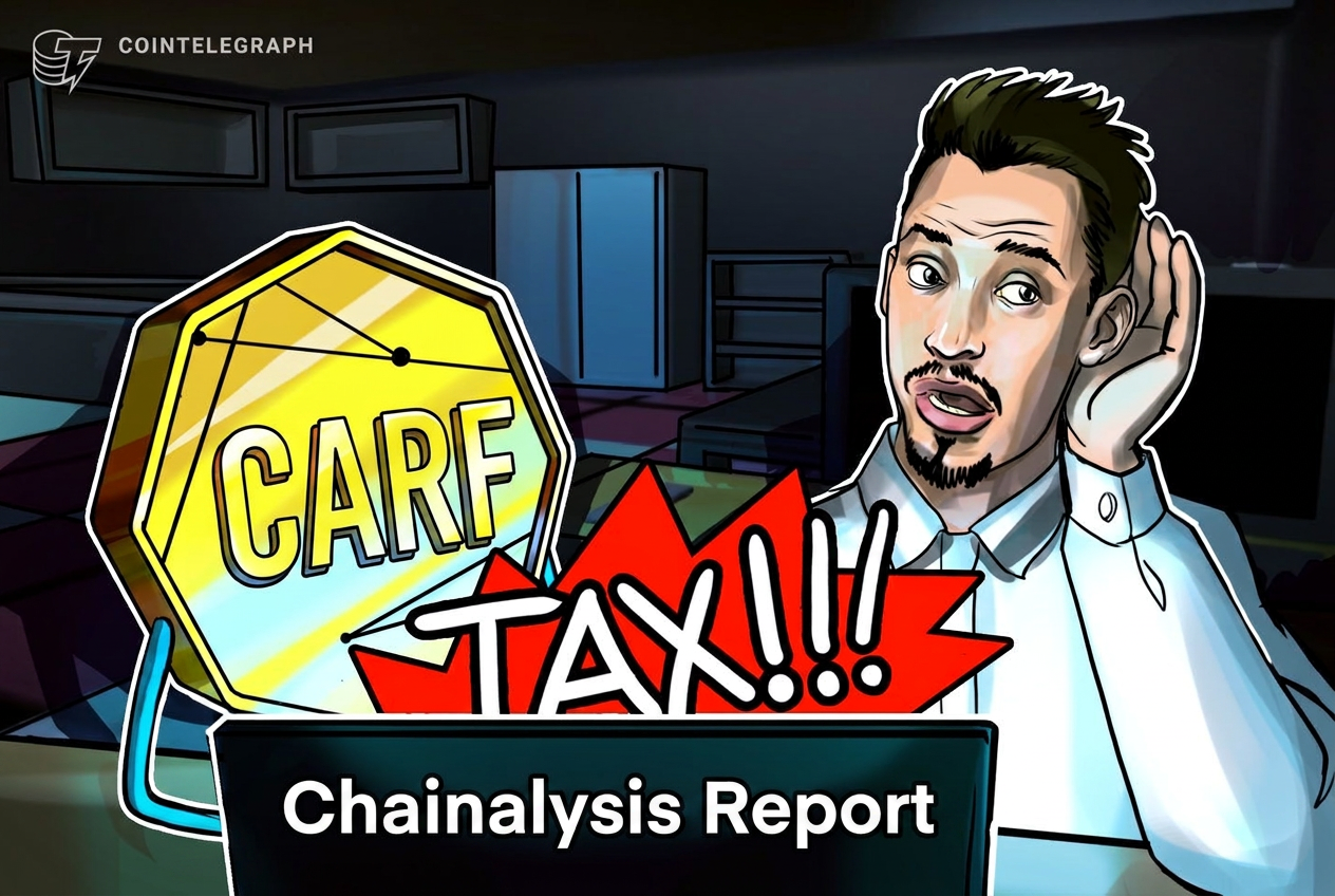 Chainalysis: OECD-рамка CARF охватывает лишь 14% облагаемой крипто-активности