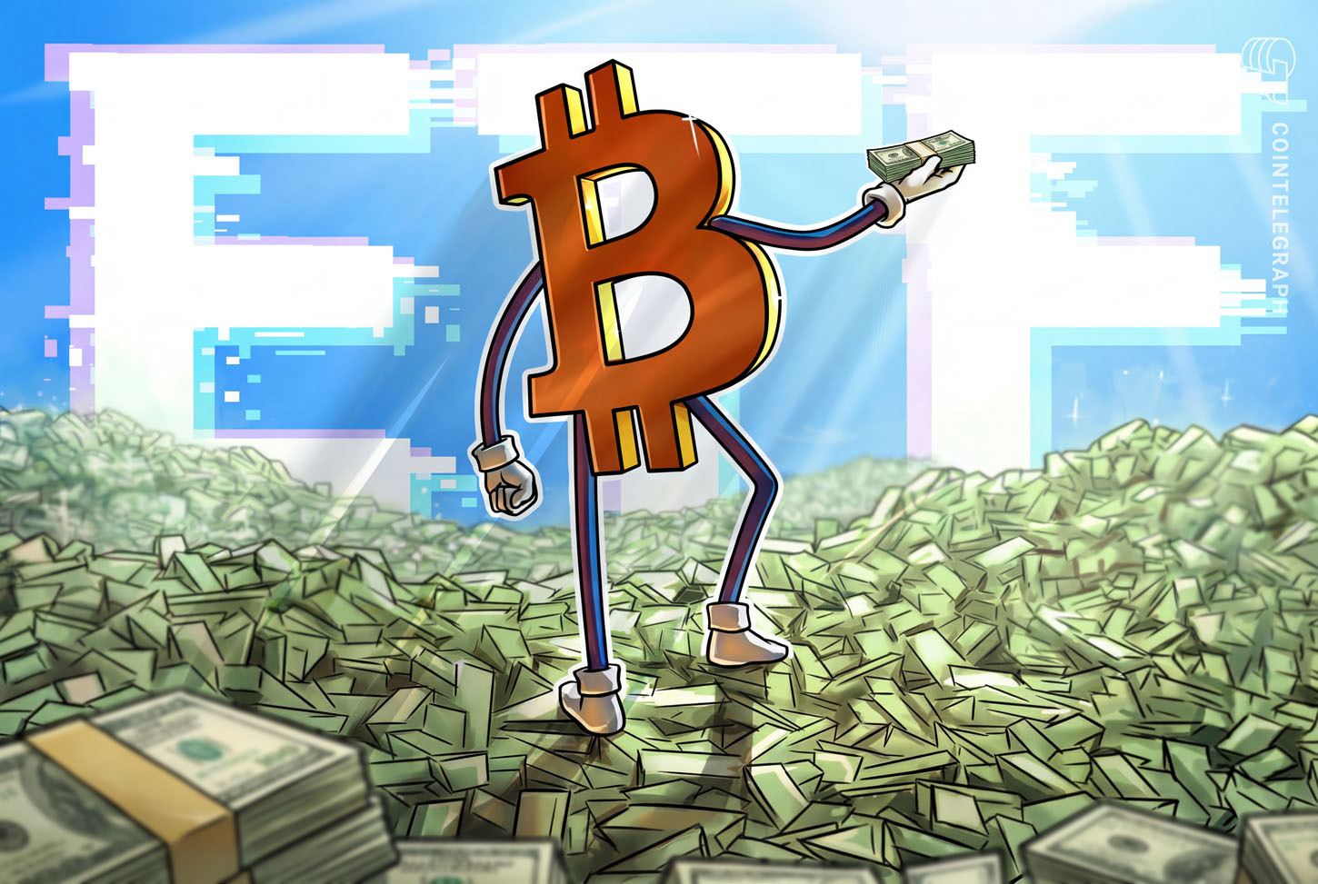 Биткойн-ETF показали лучший месяц года на росте BTC на 25%
