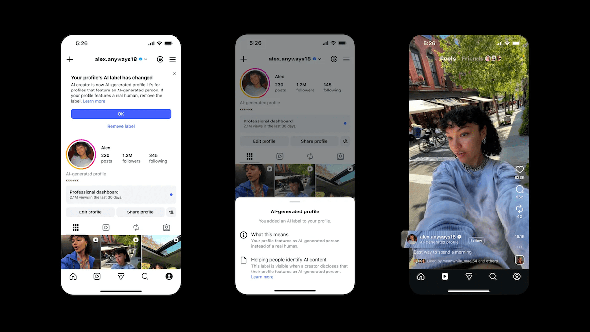 Instagram вводит штрафы за скрытые AI-профили