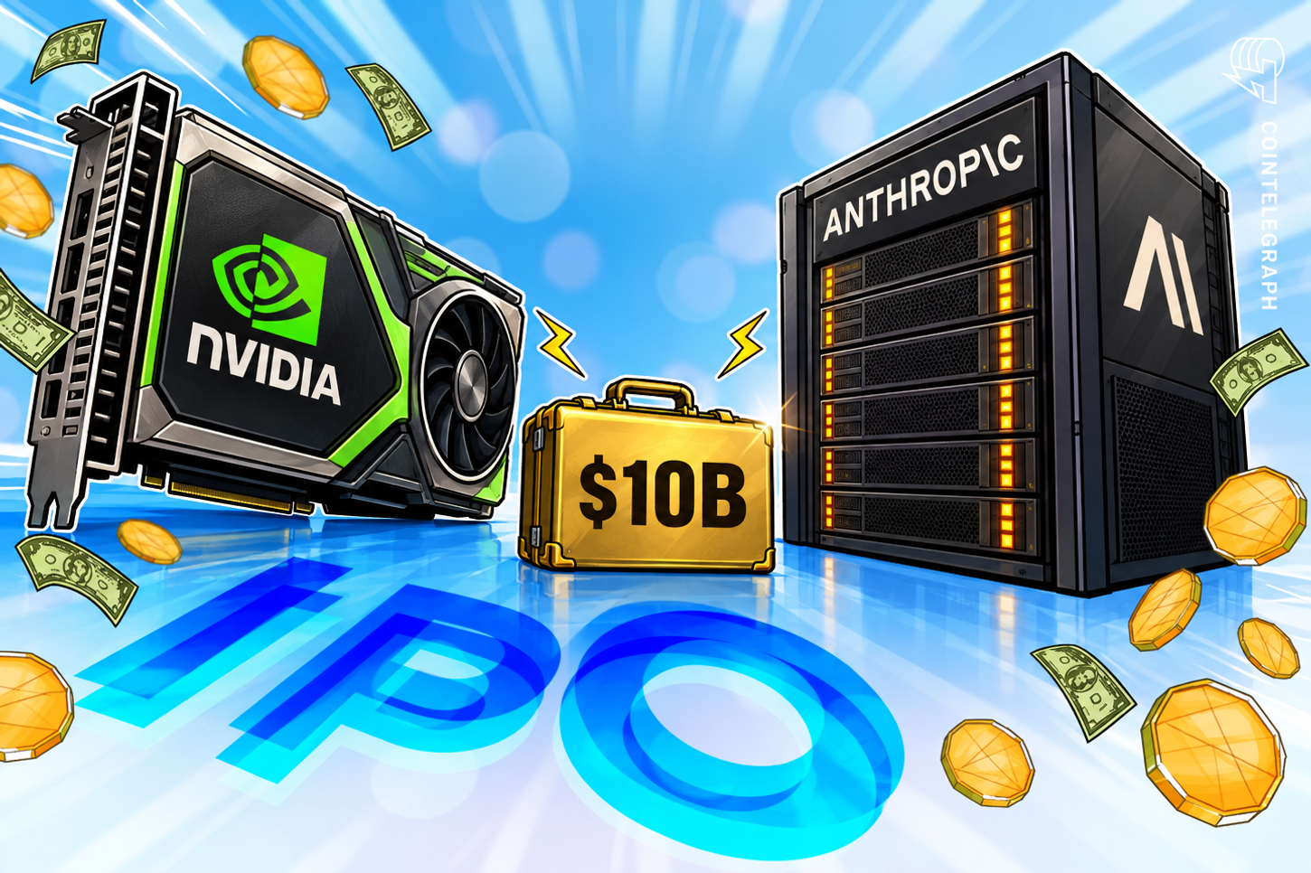 Nvidia готова вложить $10 млрд в IPO Anthropic с оценкой $2 трлн