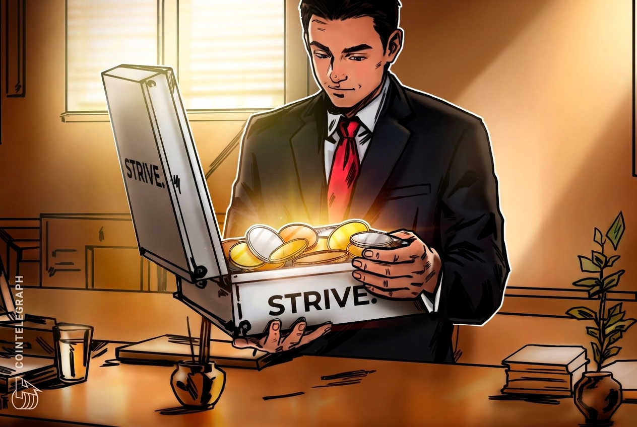Strive выкупила 1,1K Bitcoin за $81.5M, общий запас превысил 21K BTC